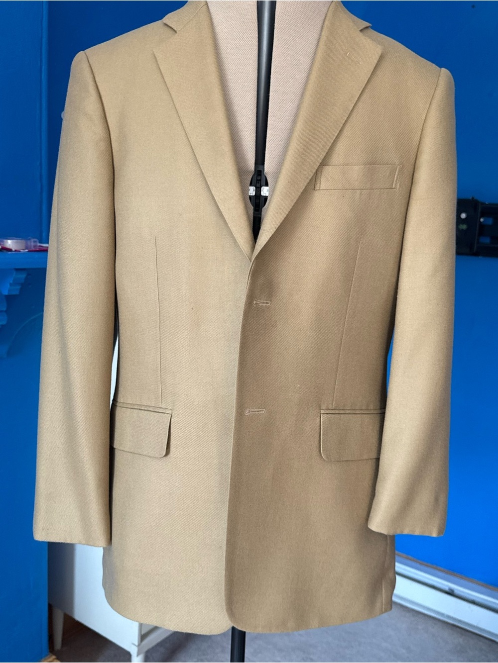 John W. Nordstrom Loro Piana Cashmere Sport Coat - Tan 40R (Flawed, See Pics)